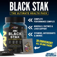 Load image into Gallery viewer, Black Stak - The Ultimate Health Pack (30 packs in each tub)