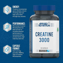 Load image into Gallery viewer, CREATINE 3000 - 120 CAPS Applied Nutrition
