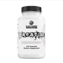Load image into Gallery viewer, Creatine Monohydrate (120 capsules) Black Mamba