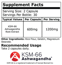 Load image into Gallery viewer, KSM-66 Ashwagandha Black Mamba