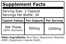 Load image into Gallery viewer, Milk Thistle 1000mg per serving Black Mamba