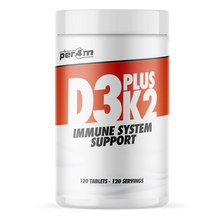 Load image into Gallery viewer, Per4m Vitamin D3 Plus K2 Tablets - 120 Servings