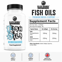 Load image into Gallery viewer, Fish Oils 550mg (90 Softgels) Black Mamba