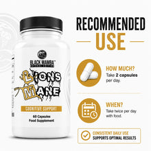 Load image into Gallery viewer, Lions Mane - Cognitive Support Black Mamba