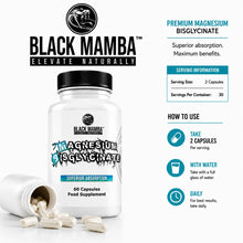 Load image into Gallery viewer, Magnesium Bisglycinate Black Mamba