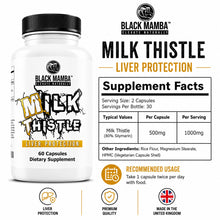Load image into Gallery viewer, Milk Thistle 1000mg per serving Black Mamba